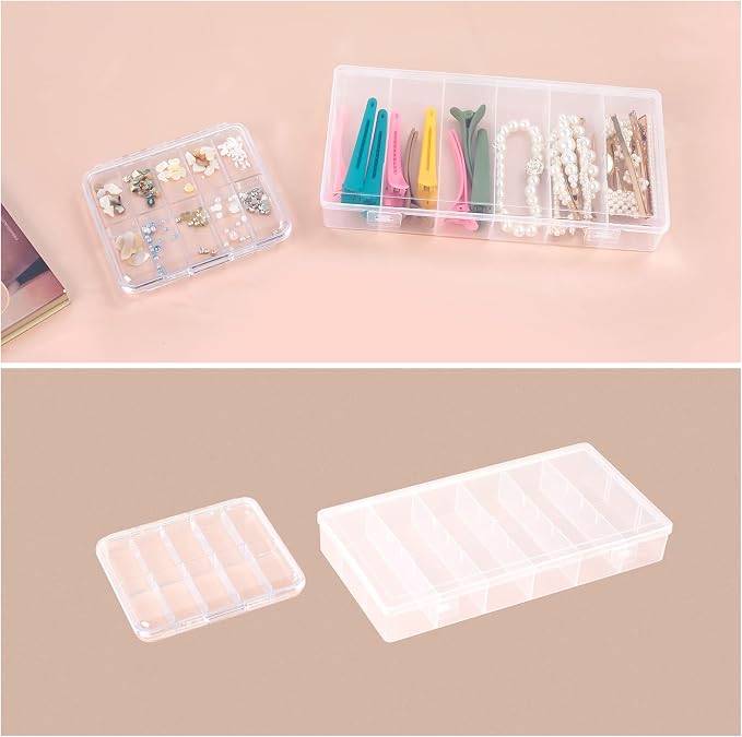 OCHEAL Makeup Organizer Case,Stackable Clear Makeup Organizer Holder, Multi-size Makeup Case Vanity Storage Holder Set for Makeup, Jewelry, toiletries,Makeup Artist Must Have - Image 7