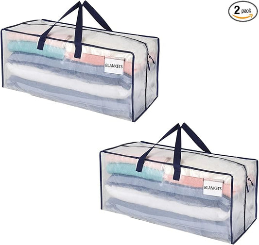 VENO 2 Pack Heavy Duty Moving Bags with Backpack Straps, Zippers & Handles, Extra Large Packing Bags for College Dorm Essentials, Moving Supplies Alternative to Cardboard Moving Boxes by Veno