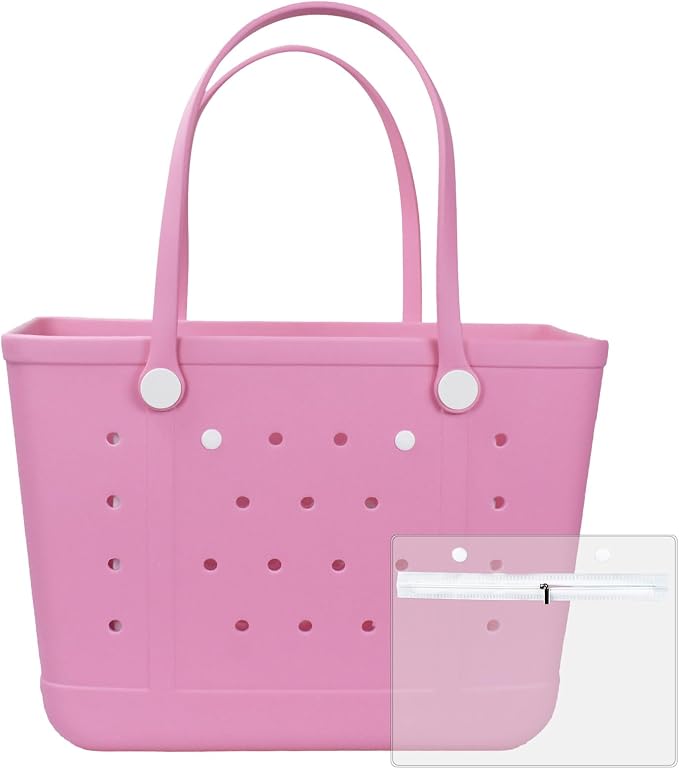 Large tote bag, Beach Bags Waterproof Sandproof Beach Essentials for Family | Chokoter Beach Bag, Waterproof Beach Tote, Rubber XL Tote Bag, Washable and Durable Open Handbag for Boat Pool Sports by Chokoter-ColorfulBeachBagsColorfulLife