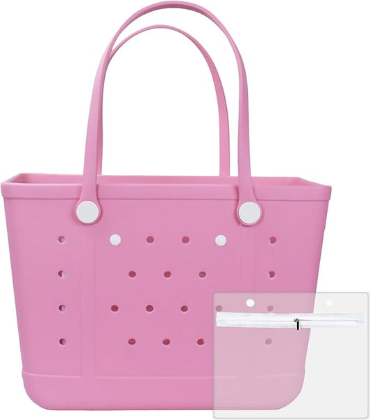 Large tote bag, Beach Bags Waterproof Sandproof Beach Essentials for Family | Chokoter Beach Bag, Waterproof Beach Tote, Rubber XL Tote Bag, Washable and Durable Open Handbag for Boat Pool Sports by Chokoter-ColorfulBeachBagsColorfulLife