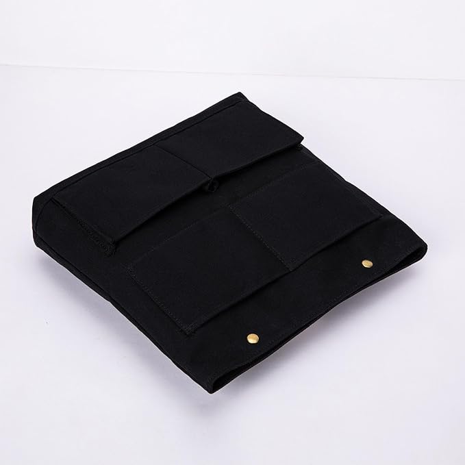 Cosmetic Bag Handbag Insert Canvas Purse Organizer Organizer Insert Cosmetic bag (L, Black) - Image 7