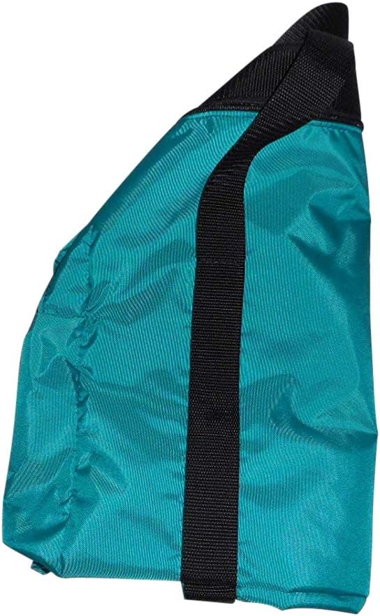Duffle Bag Wet and Dry with One End Compartment Mesh, Front Pocket, Made In USA (Turquoise) - Image 8