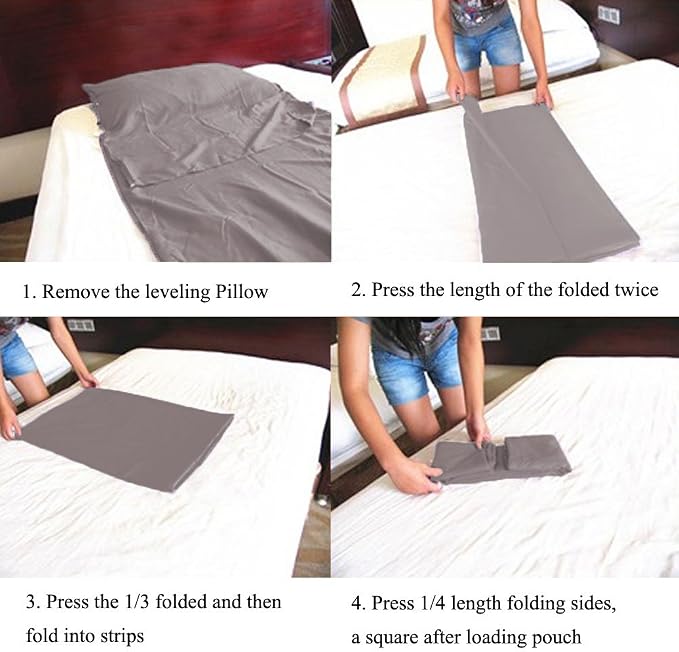 Lightweight Sleep Sack, Compact Sleeping Bag Liner Travel Sheets for Hotel | Soft Breathable Adult Sleep Sack, 4 Season Travel Sheet for Hostel Camping Backpacking Hiking, Machine Washable, 3 Sizes - Image 5