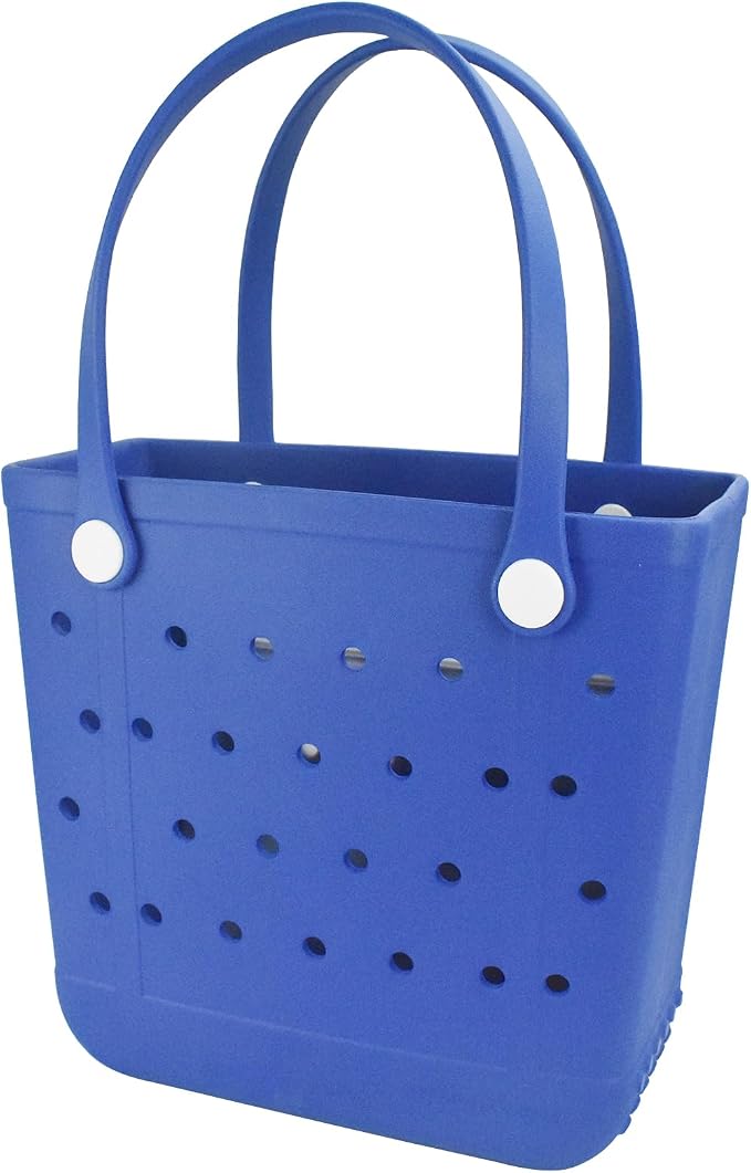 Rubber Beach Bag for Women, Waterproof Travel Tote Bags for Beach | Waterproof Sand-proof Tote Bags with Zipper Pocket, Durable Lightweigh Tote Bag for Outdoor - Image 8