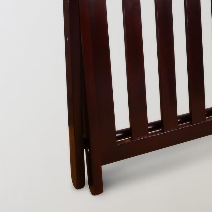 Casual Home Luggage Rack with Shelf, Espresso - Image 10