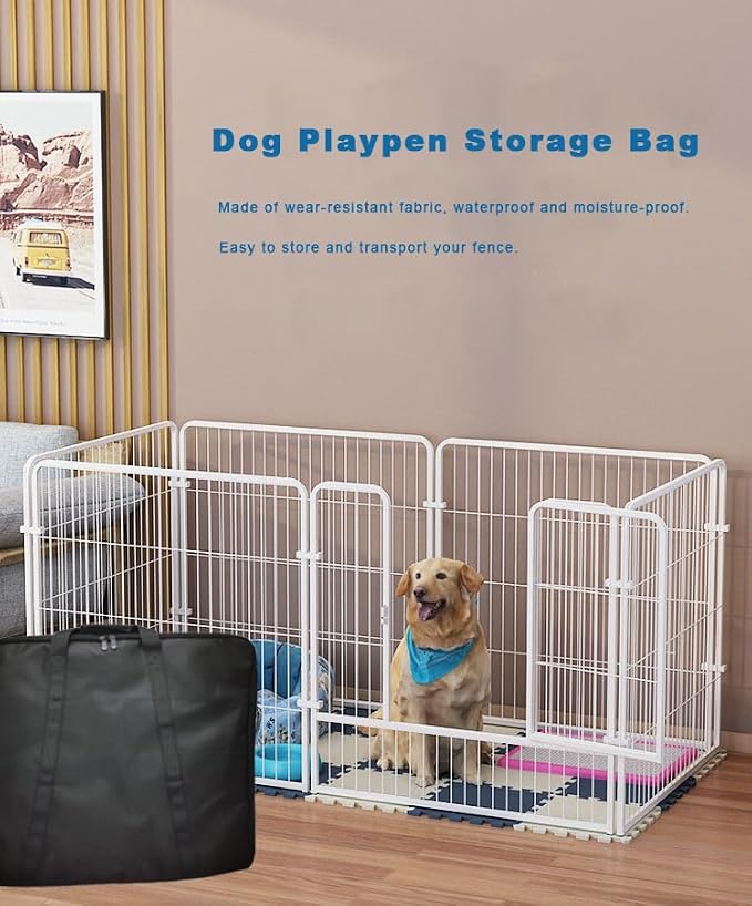 36" Dog Playpen Storage Bag, Suitable for Foldable Exercise Pet Playpens, Dog Fence Travel Bag with Handles for Camping and RV Trip, Waterproof Oxford Fabric - Image 5