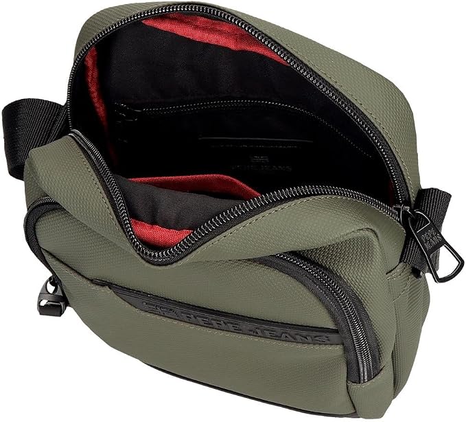 Pepe Jeans Dorking Waist Bag, Crossbody Bag with Multiple compartments, Polyester, by Joumma Bags., Khaki, One Size, Medium crossbody bag - Image 4
