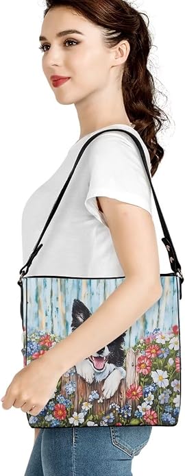 HUGS IDEA Boho Bags for Women Leather Handbag Shoulder Bucket Crossbody Purse - Image 6