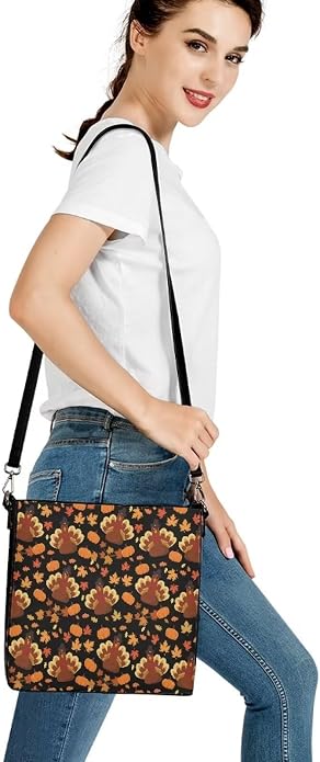 HUGS IDEA Boho Bags for Women Leather Handbag Shoulder Bucket Crossbody Purse - Image 5