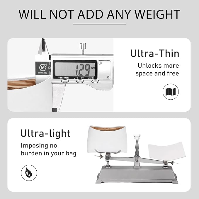 Dupont Paper Purse Organizer Insert for Coach Brooklyn 28 Shoulder Bag, Lightweight Waterproof Brooklyn 28 Bag Insert with 2 Elastic Bottle Holders, 5 Compartments, YKK Zipper, White&Maple - Image 7