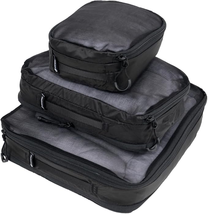 WANDRD Packing Cubes - Bundle of Small, Medium and Large Packing Cubes for Travel - Suitcase and Luggage Organization and Travel Essentials (Black) - Image 2