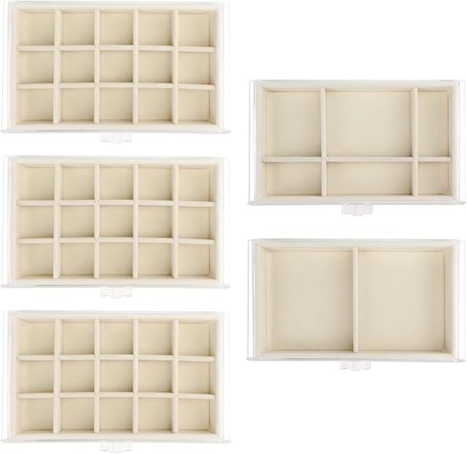 Watpot Acrylic Jewelry Box 5 Drawers Clear Earring Storage Organizer Display Case - Image 4