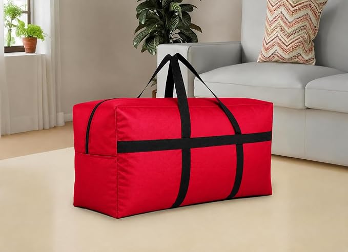 DoYiKe Extra Large Storage Duffle Bag, Duffel Bag for Travel Red 100L - Image 8