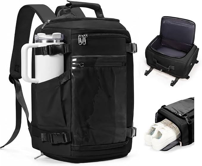 coofay Travel Backpack for Women Men, Carry on Backpack for Airplanes | Personal Item Travel Backpack Carry on Flight Approved,Mochila de Viaje Casual Daypack Backpacks Tsa Approved Hiking Backpack by coofay