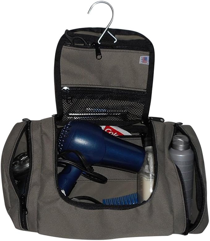 Large Hanging Toiletry Or Shaving Bag For All Your Essential, Made In USA. by BAGS+USA