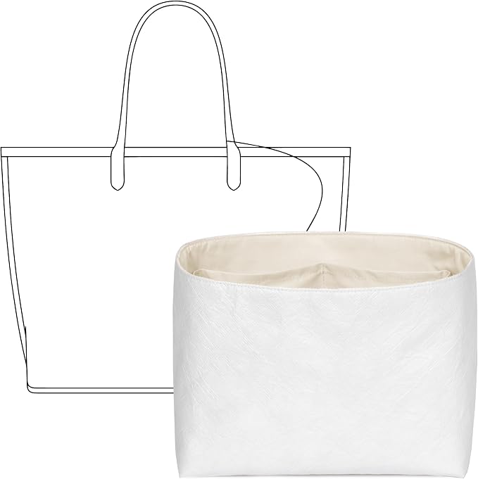 Tote Bag Organizer Insert for Anjou Mini Handbag,Custom Fit Inside Premium Craie Lightweight WaterResistant Purse Insert with Cup Holder Accessories by FANJIProject