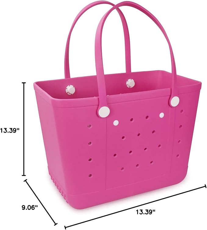 Lightweight Extra large Rubber Beach Bag Small mini Tote Bag for Gym Waterproof medium Open Handbag for Pool Sports - Image 2