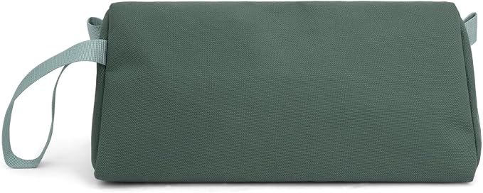 Topo Designs Dopp Kit - Travel Bag for Personal Care Essentials, Self Standing Triangular Shape, Fully Lined for Easy Cleaning, Recycled Nylon (Stone Blue/Forest) - Image 2