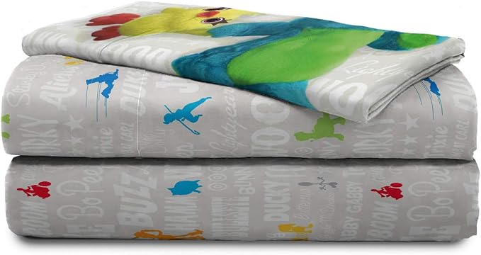 Jay Franco Disney Pixar Story 4 All The Toys Full Bed Set, Blue | Woody Buzz Jessie, Comforter Sheets Shams Pillowcases, Official Brand, Soft Microfiber, Machine Washable, Kids Gift - Image 8