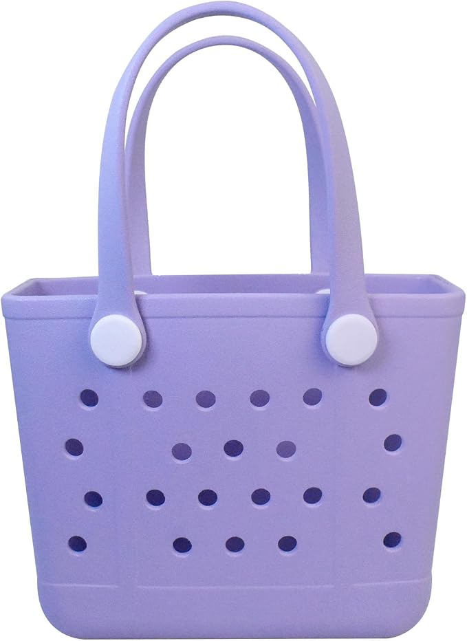 Lightweight Extra large Rubber Beach Bag Small mini Tote Bag for Gym Waterproof medium Open Handbag for Pool Sports by Addoklm