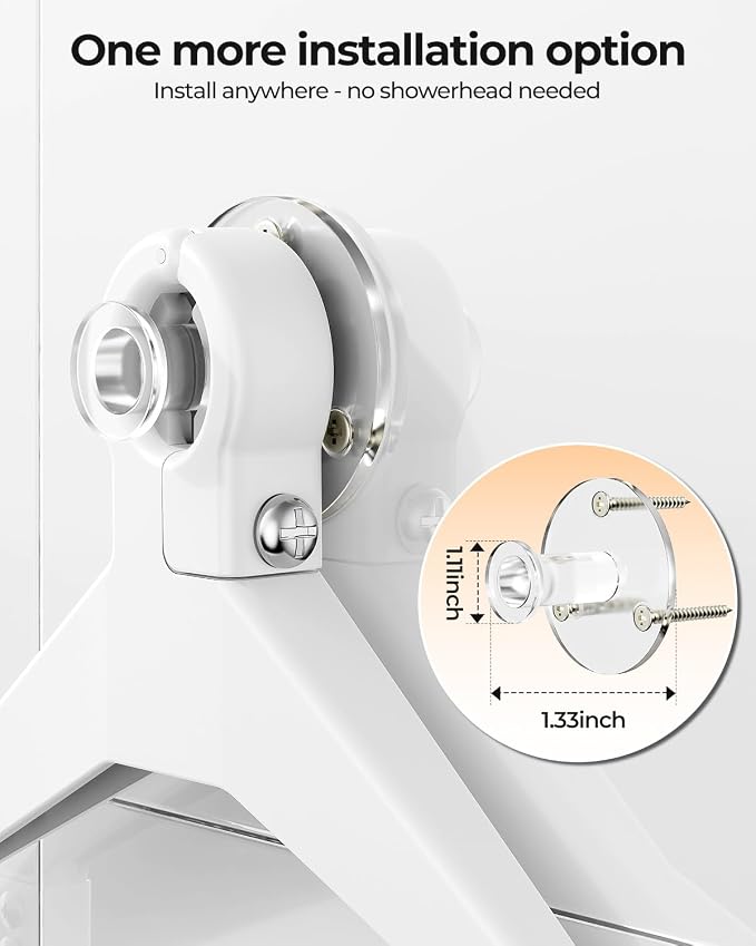 ODesign 3 Tier Adjustable Shower Caddy Hanging Over Head Anti-Swing White | Shower organizer hanging,no drilling required,comes with removable hook and storage box, suitable for indoor showers - Image 4