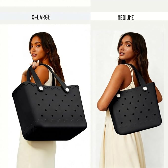 Rubber Beach Tote Bag Waterproof Tip-Proof Outdoor Tote Bag for the Beach Boat Pool Sports - Image 2
