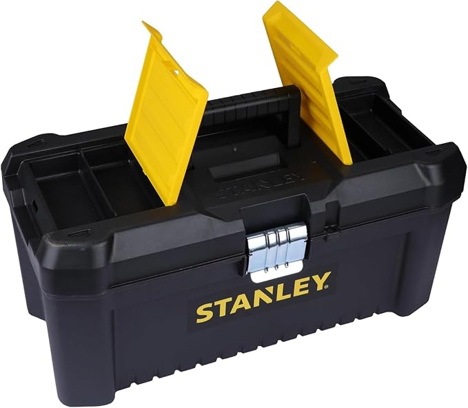 STANLEY Essential Tool Box (16in), Durable Storage Solution with Removable Tote Tray and Organisers, for Parts and Tools Storage, STST1-75518 - Image 18