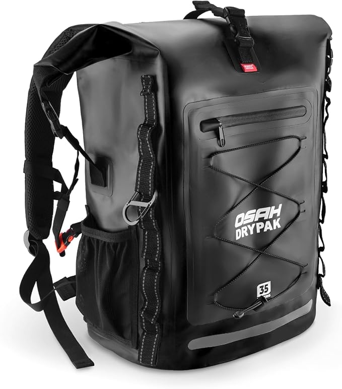 OSAH DRYPAK Waterproof Backpack Dry Bag 35L/55L/85L – Heavy Duty Roll-Top Hiking Backpack for Travel, Kayaking, Boating, Camping, Rafting and Fishing by OSAHDRYPAK