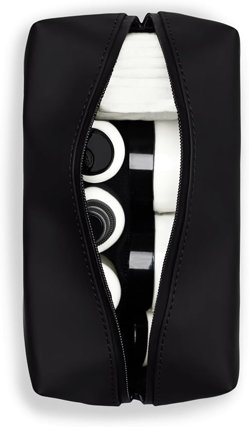 RAINS Wash Bag Small – Waterproof Toiletry Organizer, Coated Zip, 0.8 gal | Waterproof PU toiletry bag for men and women; 3 L, coated zip, carry handle, single compartment, compact travel size - Image 3