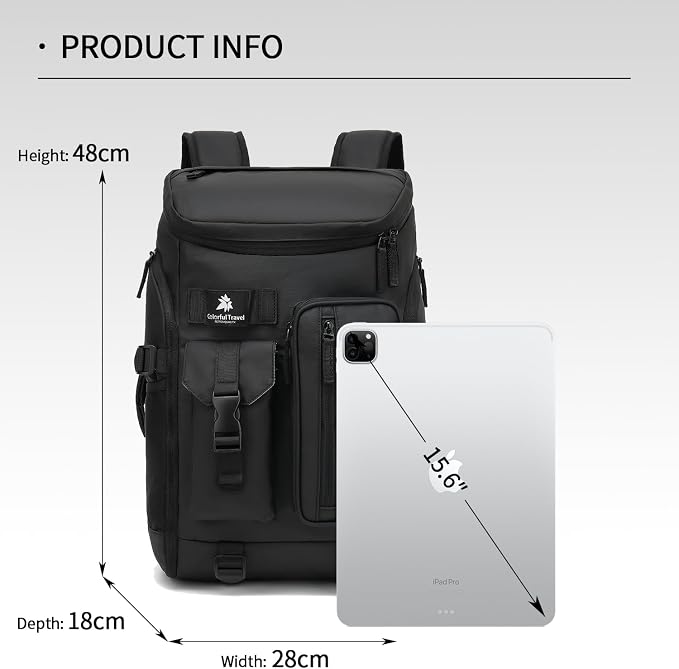 Kalesi Gym Duffle Tennis Bag Backpack 4-Way Waterproof with Shoes Compartment for travel Sport Hiking laptop (Black 02) - Image 2