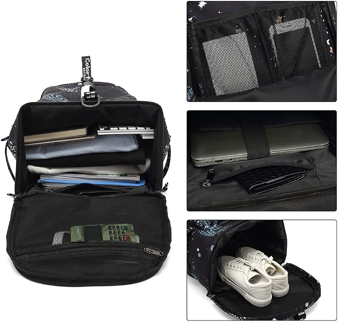 Kalesi Cool Gym Duffle Bag Backpack 4-Way Waterproof with Shoes Compartment for travel Sport Hiking laptop Lightweight - Image 5