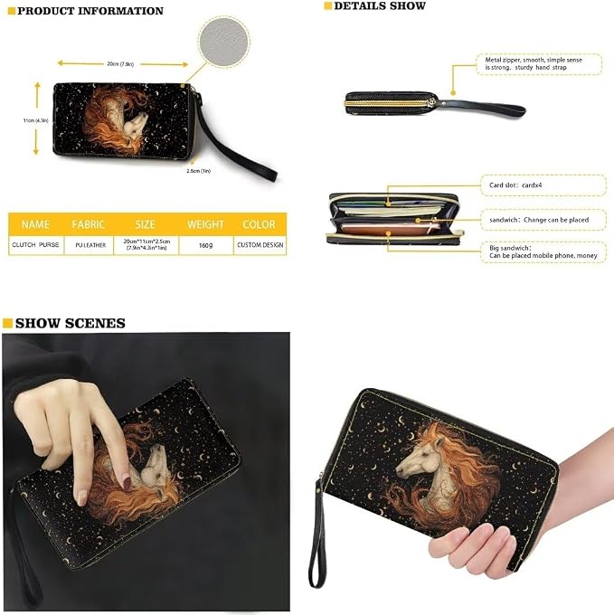 Women Purse Handbags Wallet Sets Leather Shoulder Tote Bag for Women,Top Handle Purse with Wrist Wallet Bag - Image 2