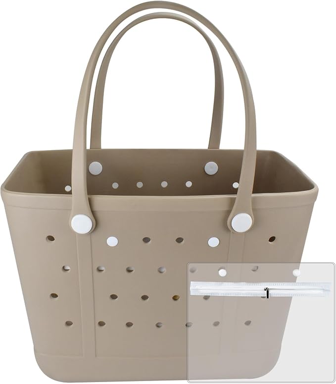 Large tote bag, Beach Bags Waterproof Sandproof Beach Essentials for Family | Chokoter Beach Bag, Waterproof Beach Tote, Rubber XL Tote Bag, Washable and Durable Open Handbag for Boat Pool Sports by Chokoter-ColorfulBeachBagsColorfulLife