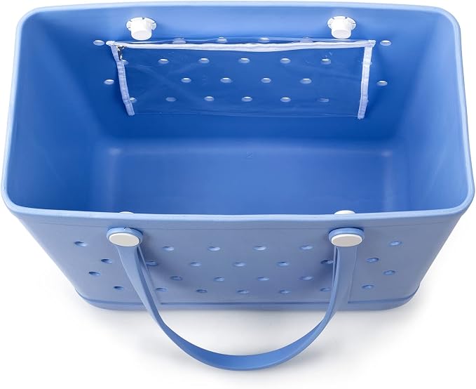 Juyeesm X Large Rubber Tote Bag for Boat, Beach, Pool-XL,18.9 * 13.8 * 8in | Oversized Rubber Beach Bags, Washable Beach Tote Bag, Durable Travel Bags for Work, Sport - Image 3