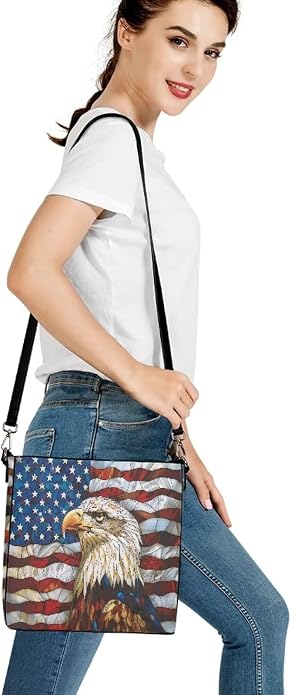 HUGS IDEA Boho Bags for Women Leather Handbag Shoulder Bucket Crossbody Purse - Image 7