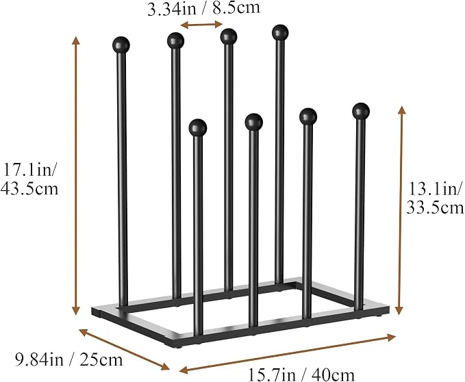 pickpiff Free Standing Shoe Racks - Black Metal Boot Rack, Shoe Organizer for Dorm Room, Closet, Entryway, Bedroom, Patio Outdoor, Hallway, Black Shoe Rack Organizer, Shoe Storage Fit for 4 Pairs - Image 5