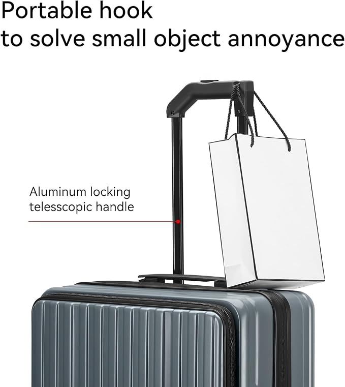 ROAMING 20 Inch Carry On Luggage with Wheels PC Hard Shell Suitcase Top Opening Expandable Tsa Luggage Suitcases for Travel Woman Men.(Livid green) - Image 9