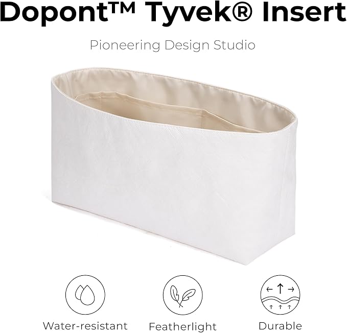 Handbag Organizer Compatible with HERMES Bride-a-Brac L | Handcrafted DuPont™ Tyvek®, Craie Purse Handbag Organizer Insert, Precision 1:1 Custom Fit for Work, Travel & Daily Carry - Image 4