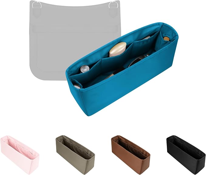 Purse Organizer Insert for Jypsiere 31, Lightweight & Soft Satin Bag Insert with Pockets for Women, Ideal for Travel, Shopping, and Daily Use, Multicolor Options(Blue Jean, J-31) by KINGSINBAG