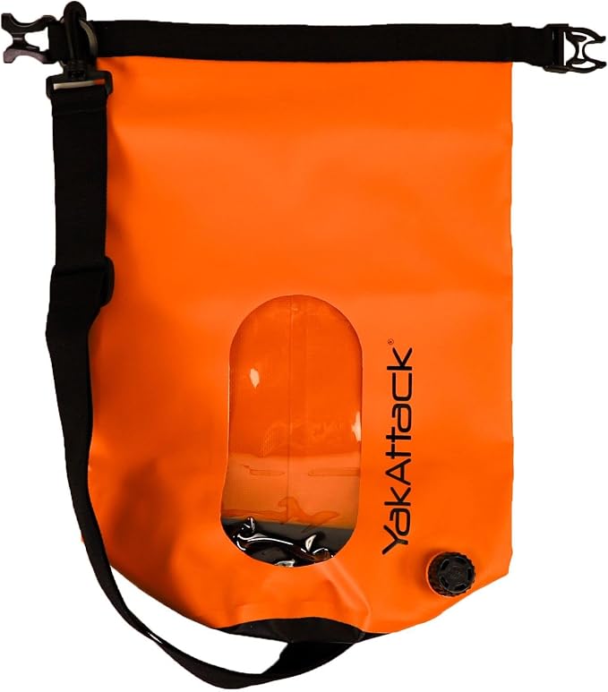 YakAttack 5L Roll-Top Waterproof Dry Bag with Air Valve | Durable & Water Resistant | Compact Storage | Remove Trapped Air | Additional Buoyancy | Dry Bag for Kayaking, Hiking, Boating & Camping - Image 4