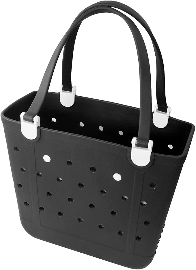 Rubber Beach Bag for Women, Waterproof Travel Tote Bags for Beach | Waterproof Sand-proof Tote Bags with Zipper Pocket, Durable Lightweigh Tote Bag for Outdoor - Image 7