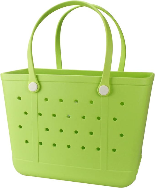 Lightweight Extra large Rubber Beach Bag Small mini Tote Bag for Gym Waterproof medium Open Handbag for Pool Sports by Addoklm