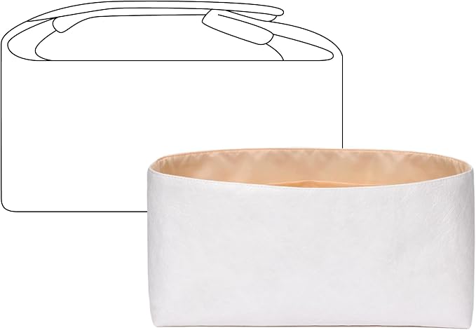 Purse Organizer Insert for HERMES Bride-a-Brac S Handbag,Custom Fit Inside Premium Lightweight Water Resistant Purse Insert with Zipper(Vanile) by FANJIProject