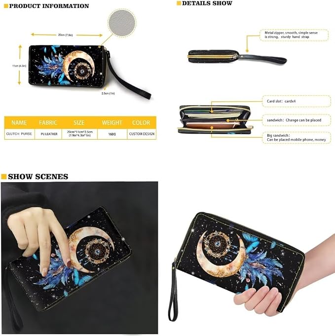 Women Purse Handbags Wallet Sets Leather Shoulder Tote Bag for Women,Top Handle Purse with Wrist Wallet Bag - Image 2