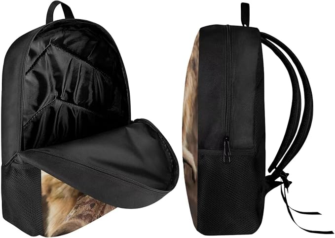 Kids Novelty Animal Backpack and Lunch Box for Boys Girls Student Lightweight 17 Inch School Howler Monkey Backpack with Lunch Bag Pencil Case Kids Comfy Padded Black Large Bookbag - Image 3