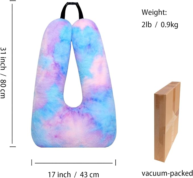 Atablyn Children Travel Pillow Car Pillow Removable U-Shaped Pillow for Adults to Support Head and Body in The Back Seat of Long Car Trips - Image 2