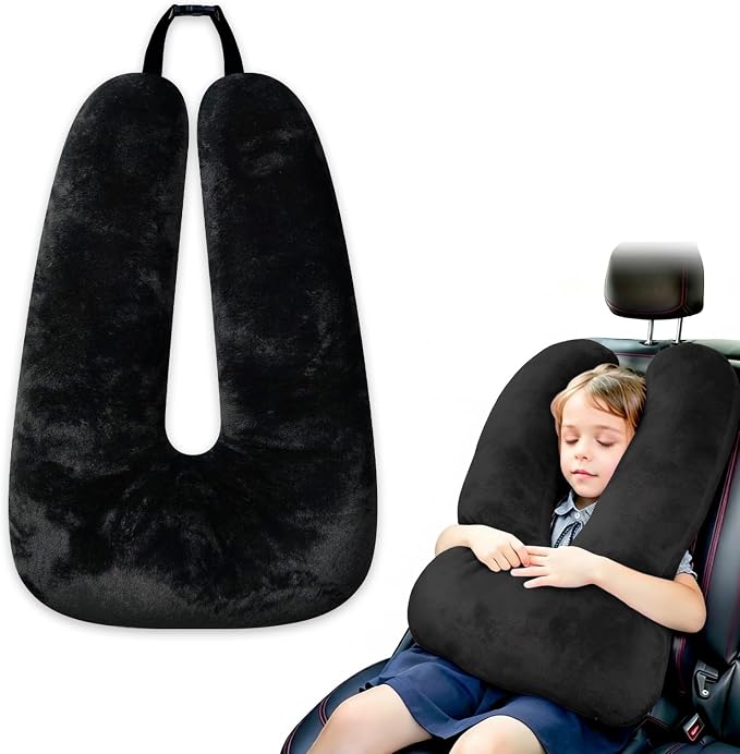 Atablyn Kids Neck Pillow for Travel Provides Double Support to The Head and Neck in Any Sleeping Position on Flights, Car, and at Home, Comfortable Airplane Travel Pillow by Atablyn-Foryourdailylife