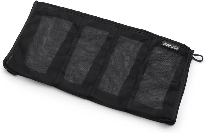 Brabantia Mesh Zip Up Laundry Socks/Accessories Bag (Black) for Washing Machine Delicates, Hosiery, Travel Bags - Image 2