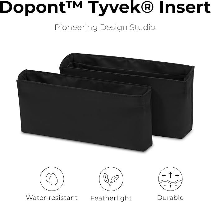 Purse Organizer Insert for HERMES Constance 19 Handbag,Custom Fit Inside Premium Matte Black Lightweight WaterResistant Tote Bag Insert - Image 4
