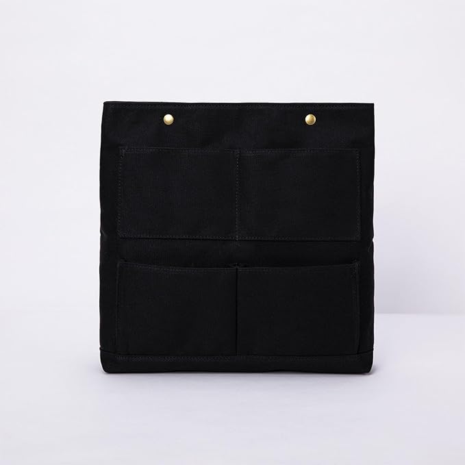 Cosmetic Bag Handbag Insert Canvas Purse Organizer Organizer Insert Cosmetic bag (L, Black) - Image 6